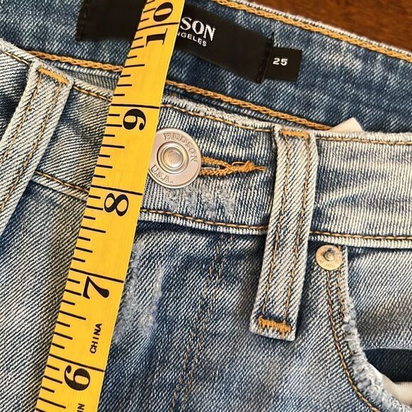 Hudson Jeans Barbara High-Rise Super Skinny Ankle Jeans- Baby Face- Size 25 NWT - Picture 9 of 12